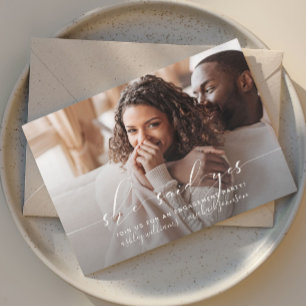 Invitación Dijo Que Sí, Partido De Compromiso De Caligrafía