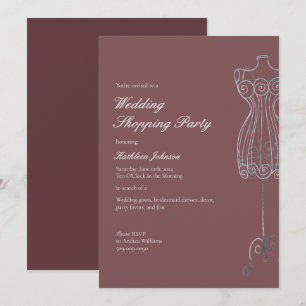 Invitación Dile sí al Fiesta de compras de la dama de honor