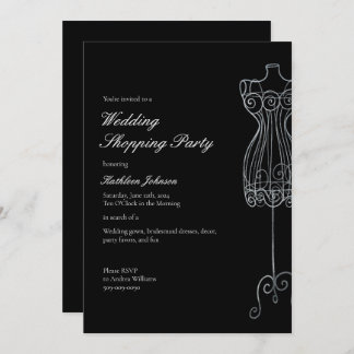 Invitación Dile sí al Fiesta de compras de la dama de honor