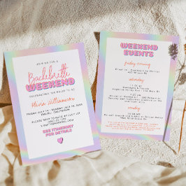 Invitación DINA Holográfica Espacio Cowgirl Bachelorette