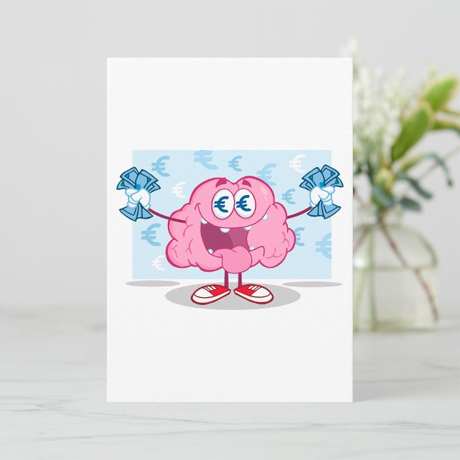 Invitación Dinero gracioso Personalizado de cerebro Euro Love (Subido por el creador)