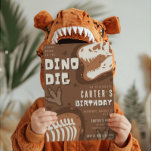 Invitación Dino Dig Dinosaur Excavation Birthday Party<br><div class="desc">¡Siempre agregamos nuevos diseños semanalmente!</div>