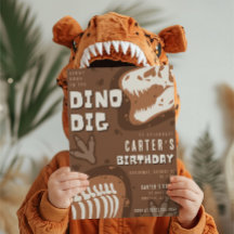Dino Dig Dinosaur Excavation Birthday Party