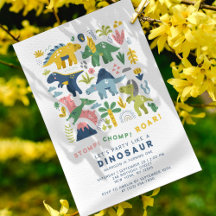 Dino Fiesta Cute Dinosaurios Modernos Primer cumpl