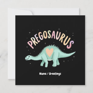 Invitación Dino gracioso de Groovy Pregosaurus