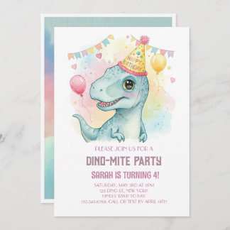 INVITACIÓN DINO-MITE CUMPLEAÑOS