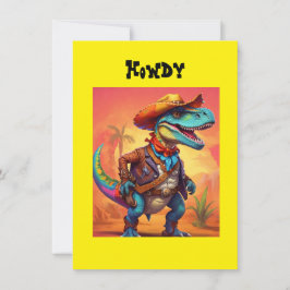 Invitación Dino Vaquero 