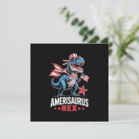 Dinosaur 4 de julio Amerisaurus T Rex Divertido