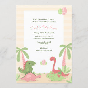Invitación Dinosaur Babies Baby Shower