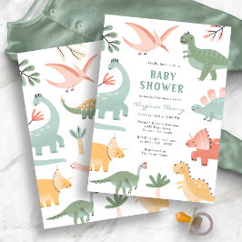 Invitación Dinosaur Baby Shower