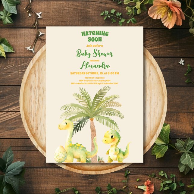Invitación Dinosaur Baby Shower (Subido por el creador)