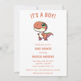 Invitación Dinosaur Baby Shower Baby Shower