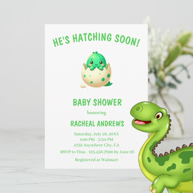 Invitación Dinosaur Baby Shower Baby Shower (Dinosaur Baby Sower Baby Shower invitations
)