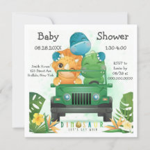 Dinosaur Safari Adventure Baby Shower
