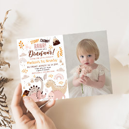 Invitación Dinosaur Stomp Chomp Rawr 1er cumpleaños Foto