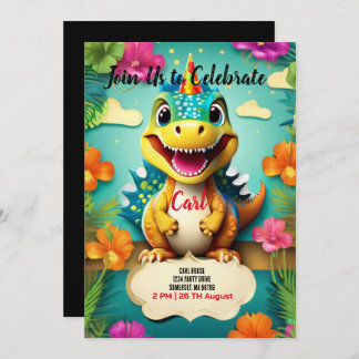 Invitación Dinosaurio