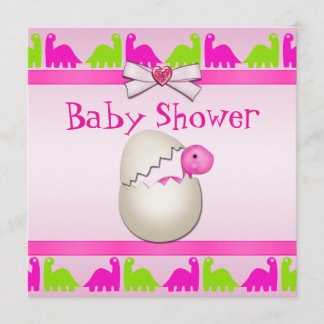 Invitación Dinosaurio Baby Shower, bebé recién casada