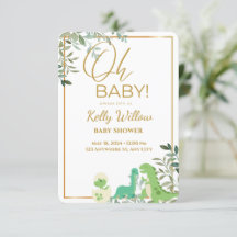 Dinosaurio con salida de eucalipto Oh Baby Shower