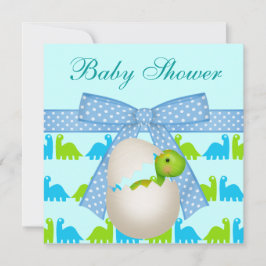 Invitación Dinosaurio nuevamente tramado lindo Baby Shower