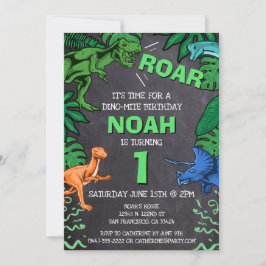Invitación Dinosaurio Primer cumpleaños niños cumpleaños Niño