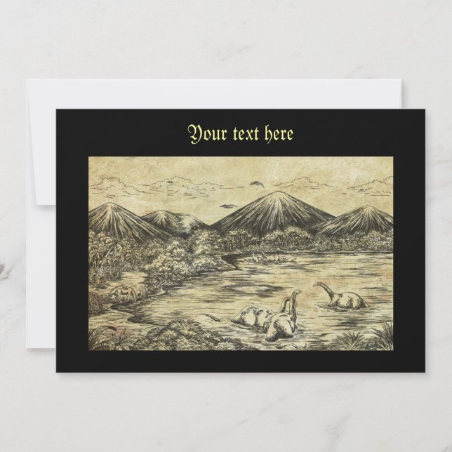 Invitación Dinosaurios (Anverso)