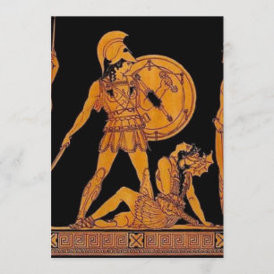 Invitación Dios Antiguo Y Frisa De La Diosa - Grecia