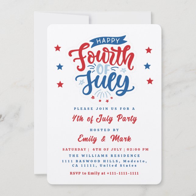INVITACIÓN DIOS BENDIGA A ESTADOS UNIDOS (Anverso)