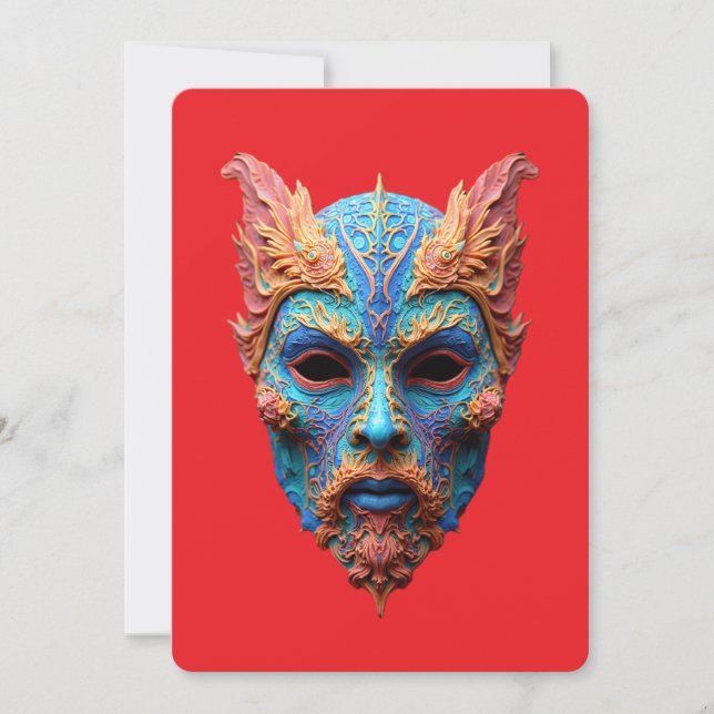 Invitación Dios nórdico Odín (Anverso)