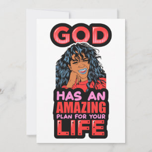 Invitación Dios Tiene Un Plan Increíble Para Tu Vida Mujer Ne