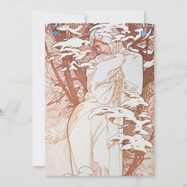 Invitación Diosa de invierno (Anverso)