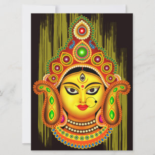 Invitación Diosa Durga (Festival de Dussehra)