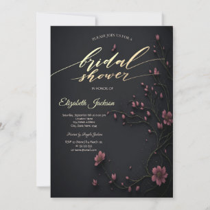 Invitación Diosas oscuras de boda gótica 