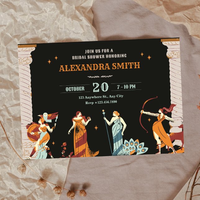 Invitación Dioses de la mitología Héroes (Subido por el creador)