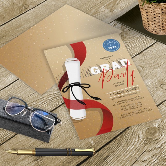 Invitación Diploma de Diploma del Partido de Graduación ID891 (Subido por el creador)