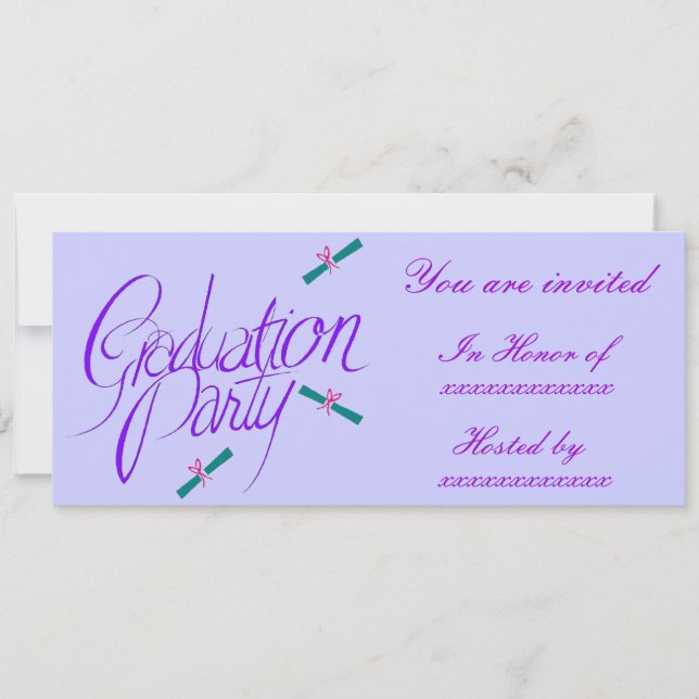 Invitación Diploma y vacas (Anverso)