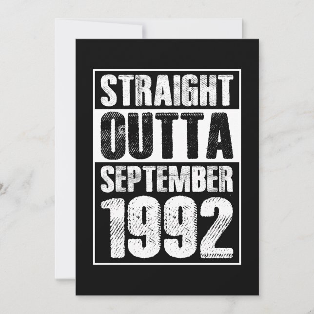 Invitación Directamente de 1992 Cumpleaños 29 (Anverso)