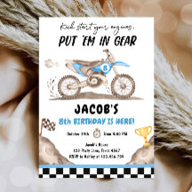 Dirt Bike Motorcross Carreras Biking Boy Cumpleaño