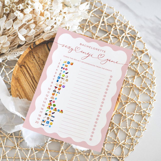 Invitación Dirty Emoji Bridal Shower Bachelorette Game (Subido por el creador)