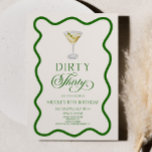 Invitación Dirty Thirty Dirty Martini, 30 Fiesta de cumpleaño<br><div class="desc">¡Esta es una sucia invitación a la fiesta de cumpleaños 30 de Dirty Green Martini!</div>