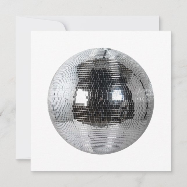 Invitación disco ball (Anverso)