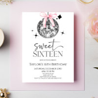 Disco Ball Bow Sweet 16th Birthday Party