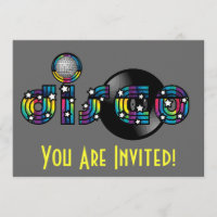 Disco Dancing Mirrored Ball y Vinyl Record