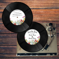 Disco de Vinilo Jardín Floral Boda Vintage