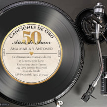 Disco de Vinilo Retro Español Edición 50 Aniversar