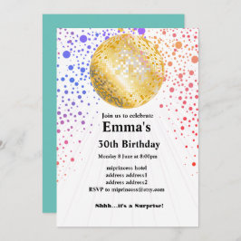 Invitación disco disco disco disco disco duro fiesta de baile