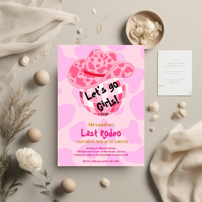 Invitación Disco Último Rodeo Niña Ducha De Novias (Subido por el creador)