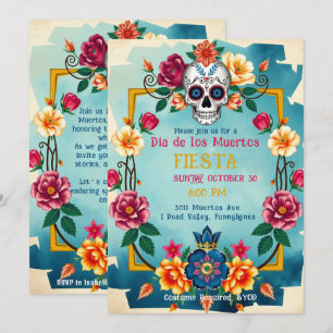 Invitación Discoteca 💀 🎉 Valle Muerto, Día de los Muertos