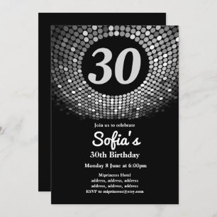 Invitación discoteca, vintage, fiesta de cumpleaños de baile