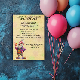 Invitación Discurso divertido y tipsy de cumpleaños borracho
