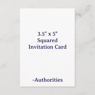 Invitación Diseña tu propio cuadrado de 3,5" x 5"
